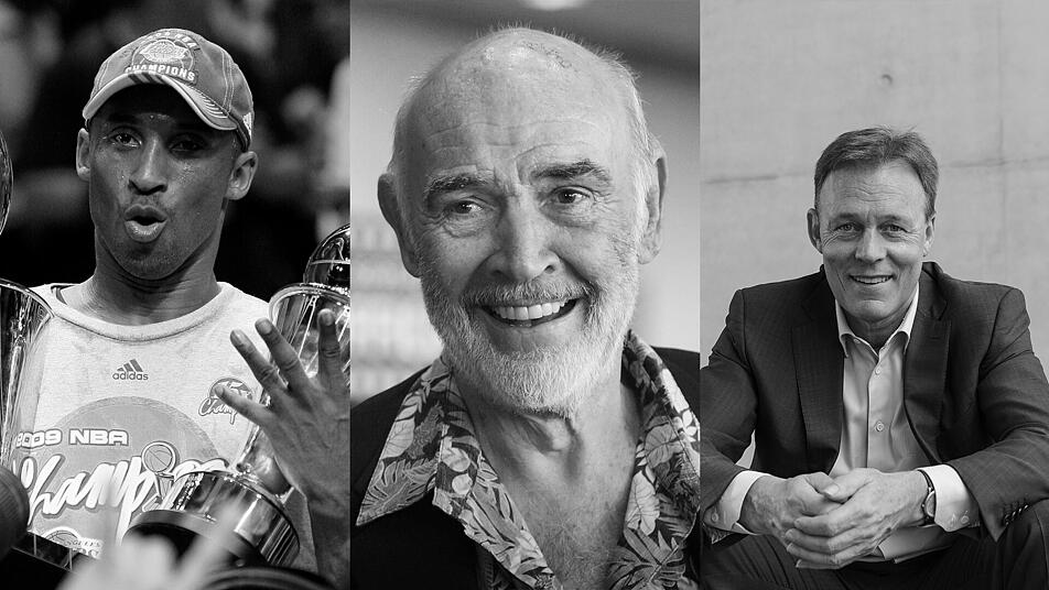 Drei Promis, die 2020 gestorben sind: Kobe Bryant, Sean Connery und Thomas Oppermann