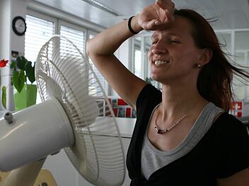 Ein Ventilator kann für Abkühlung an heißen Tagen sorgen. Symbolfoto: Jochen Nützel
