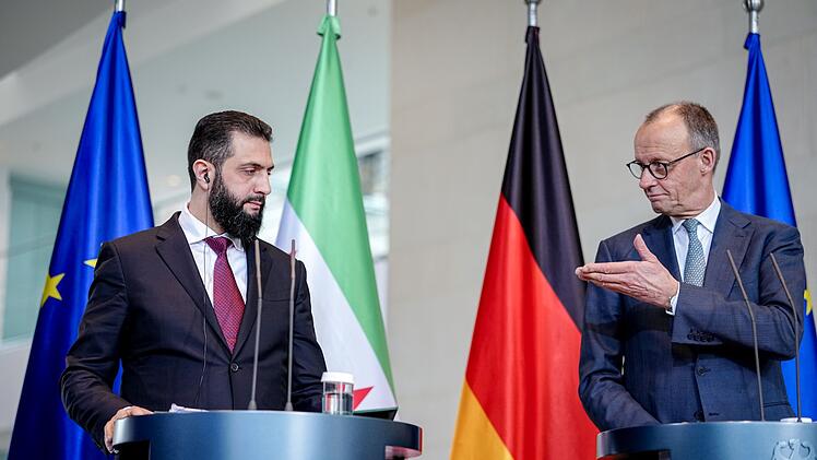 Syriens &Uuml;bergangspr&auml;sident Ahmed al-Scharaa in Berlin
