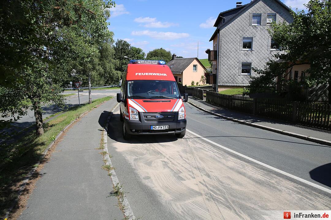 Traktor verliert Raps