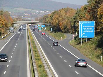 Lässt sich die Autobahn zwischen den Anschlussstellen bei Bad Staffelstein zu einer Art Umgehungsstraße erweitern? Diese Anregung kam von den Jungen Bürgern. Foto: Tobias Kindermann