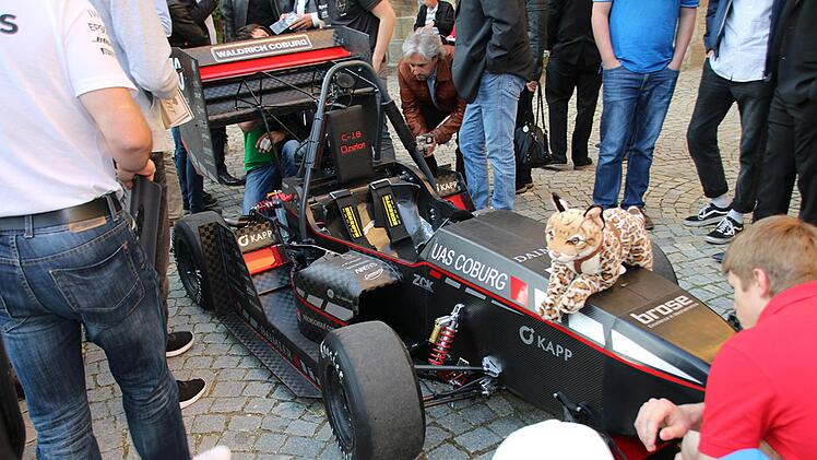 Der C-18 Ozelot und sein Namensgeber - hier zur Sicherheit aller Anwesenden nur aus Pl&uuml;sch. Foto: Anke Hempfling