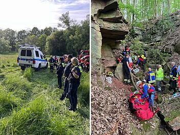 Bad Kissingen: Suchaktion mit Großaufgebot - schwer verletzte Frau in Felsschlucht