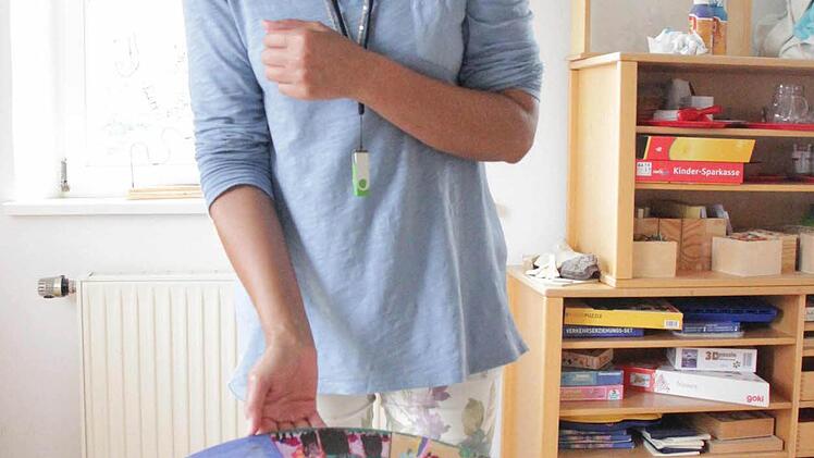 Auch beim Malen können sich die Kleinkinder entfalten.