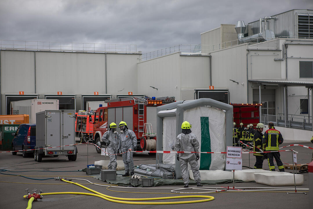Säureaustritt bei Firma in Ansbach