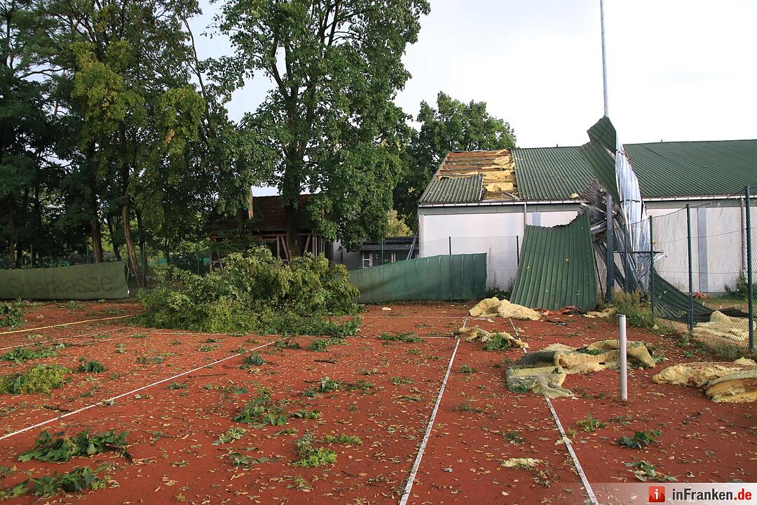 Massive Schäden nach Sturm in Bamberg