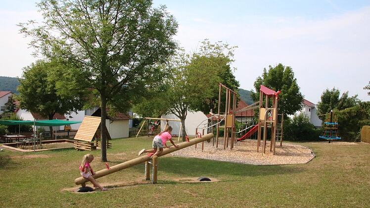 Eindrücke vom Nüdlinger Spielplatz. Foto: Ralf Ruppert