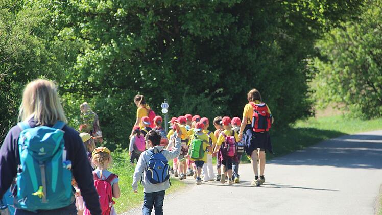 Kindergartenwallfahrt zur Talkirche.Heike Beudert