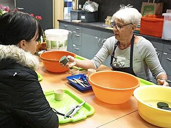 Neben den Infos gab es auch die Möglichkeit ein wenig Praxisluft zu schnuppern.  Fotos: Richard Sänger