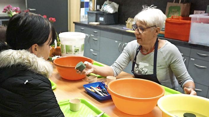 Neben den Infos gab es auch die Möglichkeit ein wenig Praxisluft zu schnuppern.  Fotos: Richard Sänger