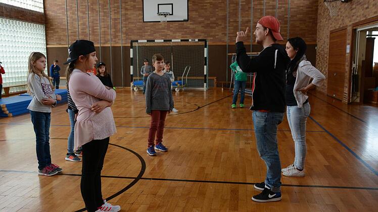 Hip-Hop-Unterricht in der Pressecker Grundschule Foto: Dagmar Besand
