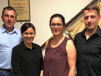 Die frisch gewählten Vorstandsmitglieder (von links):  Matthias Peschl, Sabrina Leiner, Tanja Sadowski und Stefan Glöckler. Es fehlt Oliver Mainberger, der neuer Vorstand für den Sportbetrieb ist. Klaus Werner