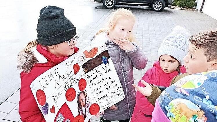 Die Grundschüler machten sich viele Gedanken.