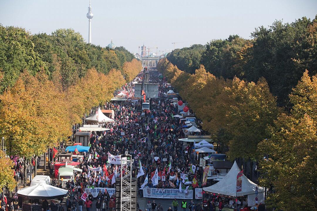 Demonstration gegen TTIP und Ceta