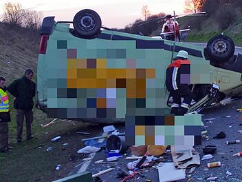 Ein schwerer Verkehrsunfall ereignete sich gestern bei Burggrub. Foto: Marco Meißner