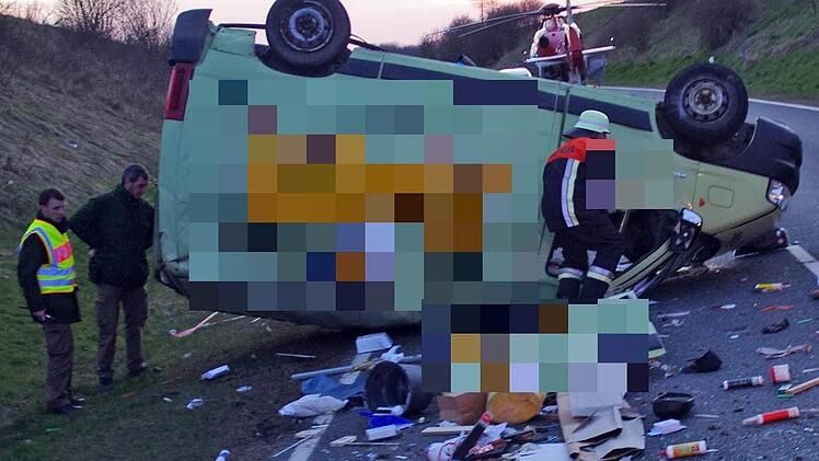 Ein schwerer Verkehrsunfall ereignete sich gestern bei Burggrub. Foto: Marco Meißner