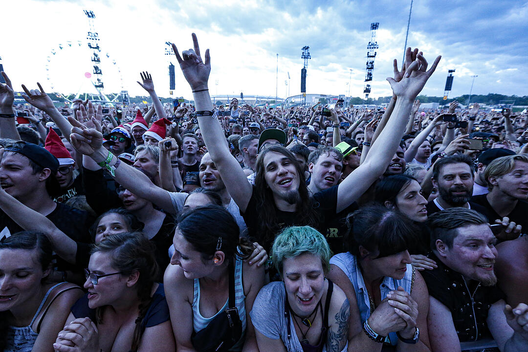 Rock im Park 2019: Regen und Sturm beim Auftritt der Ärzte