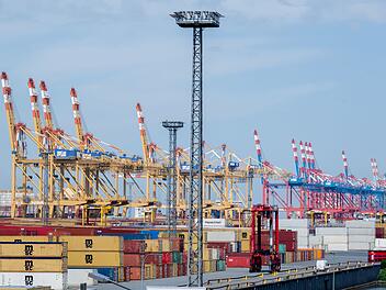 Containerterminal in Bremerhaven