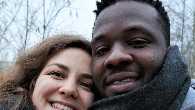 Alexandra Vildosola und ihr Verlobter Magdiel Baptistin Vaillant