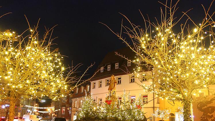 Kulmbach im weihnachtlichen Lichterglanz Foto: Jürgen Gärtner