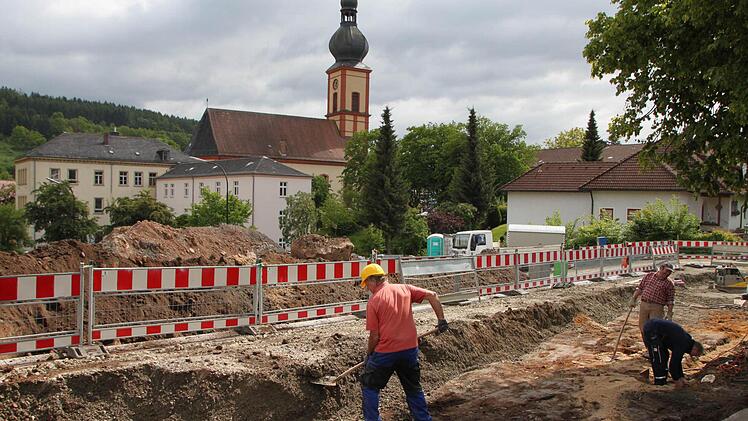 Auch an der Obermang wird kräftig gebaut. Foto: Ulrike Müller