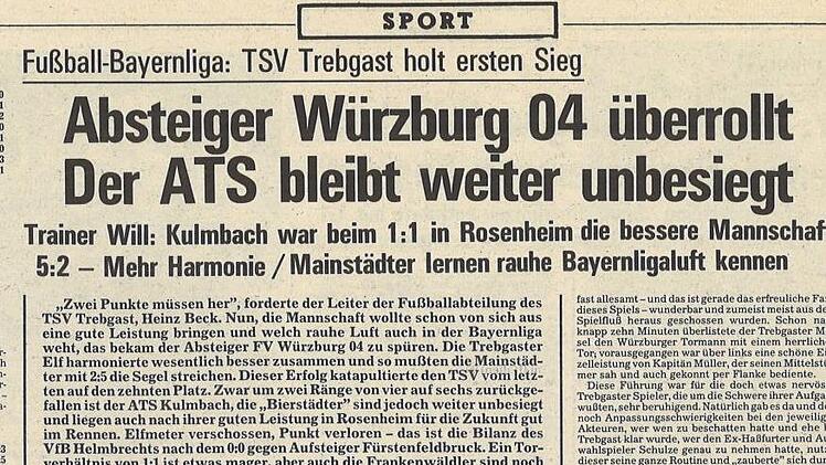 Ein Ausschnitt aus der Bayerischen Rundschau vom 25. August 1980. Repro: BR