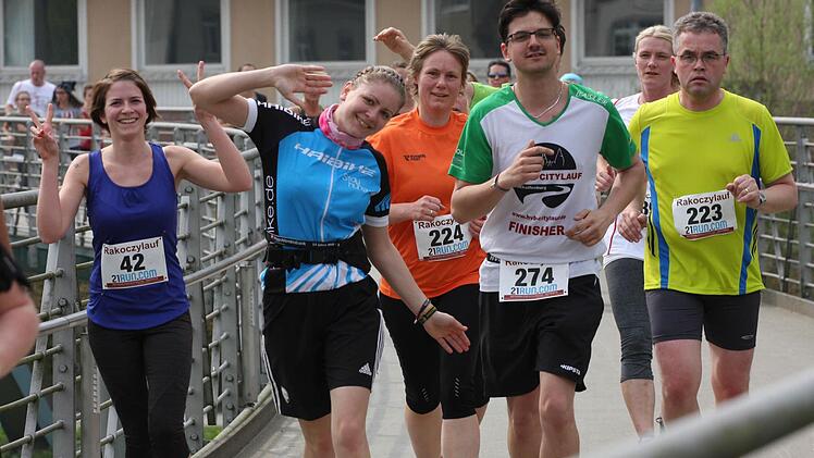 Gute Laune ist garantiert beim Rakoczylauf, der vornehmlich die Hobbyläufer der Region anspricht. Foto: Reinhold Nürnberger