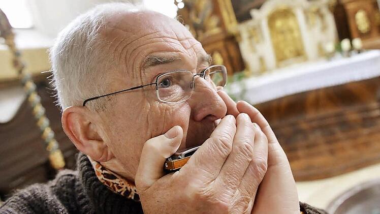 Dietmar Hans Martin in der Baunacher Kirche.  Foto: Ronald Rinklef