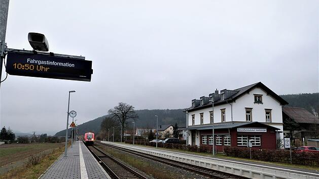 Blick auf den Harsdorfer BahnhofWerner Reißaus