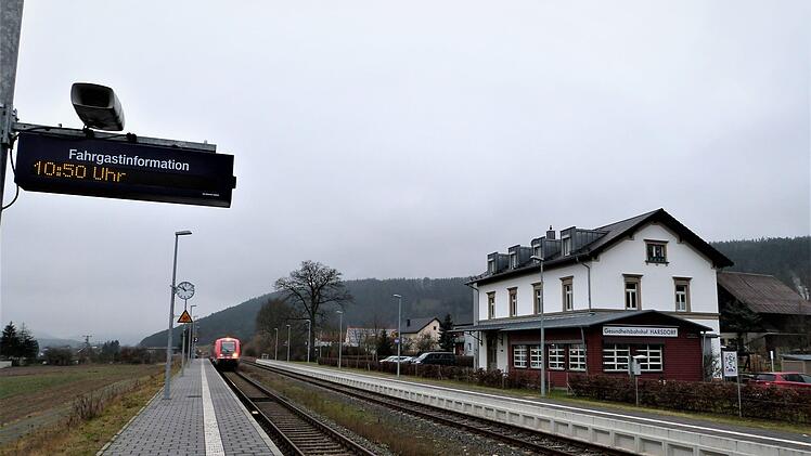 Blick auf den Harsdorfer BahnhofWerner Reißaus
