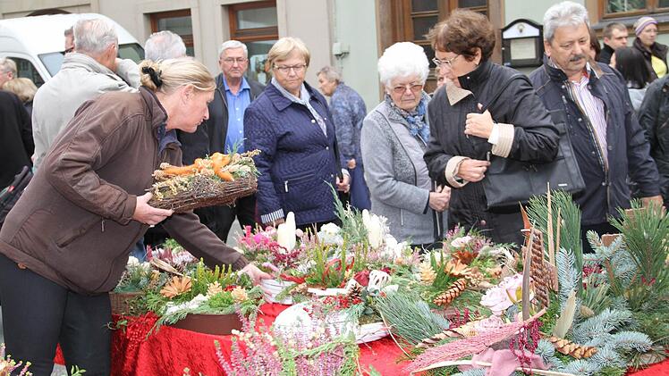 Beachtung fand auch das Angebot der Gärtner.