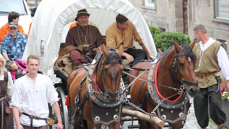 Historischer Festzug durch Kronach. Foto: Marco Meißner