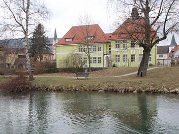 Die Wiesent in Ebermannstadt Foto: Josef Hofbauer