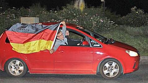 Am Karpfenkreisel kreiselten nur wenige Autos. Foto: Andreas Dorsch