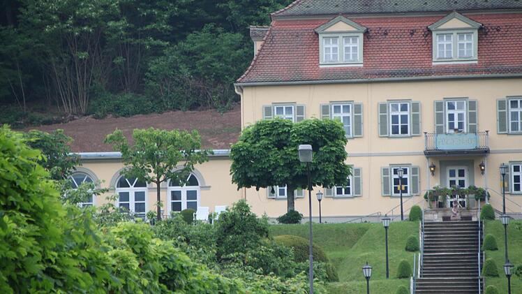Wer genau hinschaut, erkennt, dass hinter dem historischen Gebäude der Wald gerodet wurde.