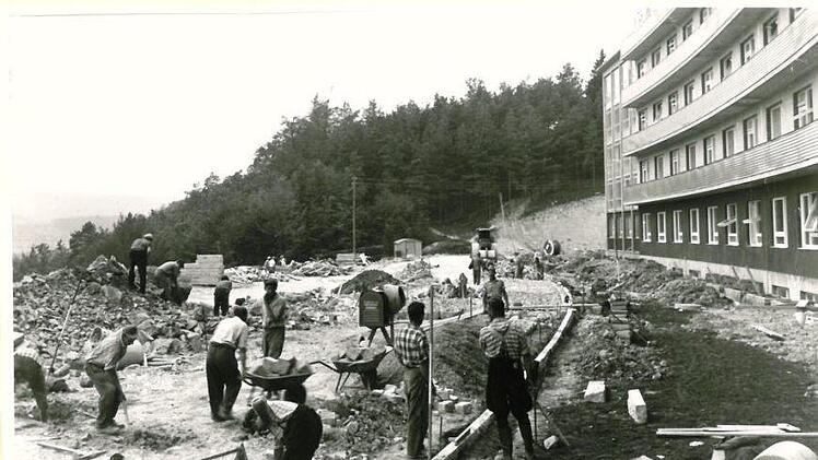 Eine Aufnahme von den Bauarbeiten in den 1950er-JahrenArchiv DRV