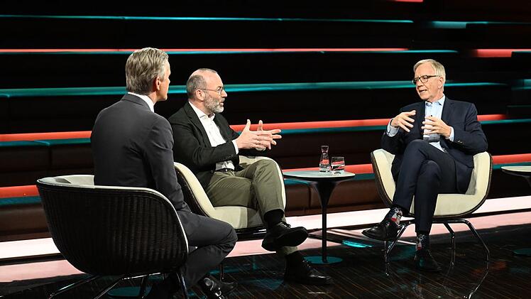 Manfred Weber und Dietmar Bartsch waren sich in Bezug auf das Sondervermögen ganz und gar nicht einig.