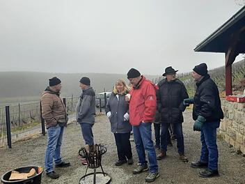 Beim DGB Ortsverband Ramsthal trafen sich rund 40 Mitglieder zur Winterwanderung. Foto: Gerhard Klamet