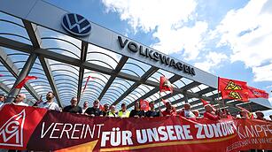 VW-Aufsichtsrat und IG-Metall-Protesttag - Zwickau