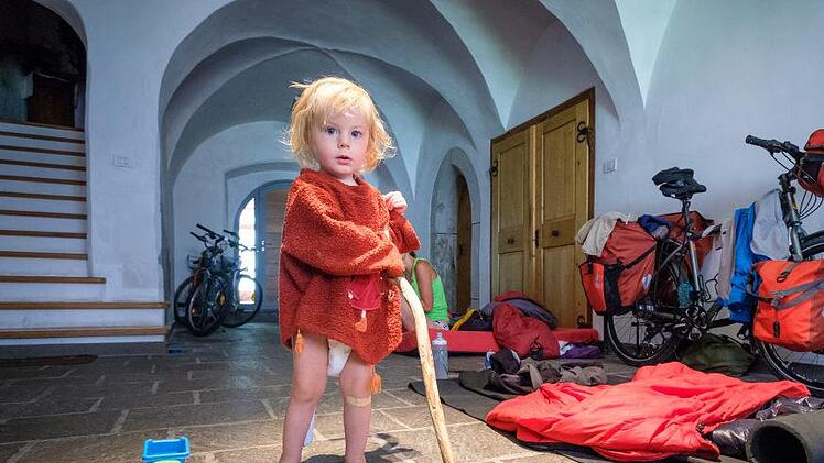 In einer Unterkunft in einem Kloster in Südtirol.  André Schumacher