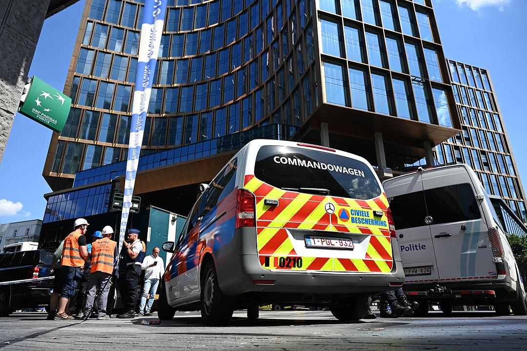 Geb&auml;udebrand in Br&uuml;ssel