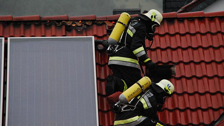 Dachstuhlbrand in Westheim