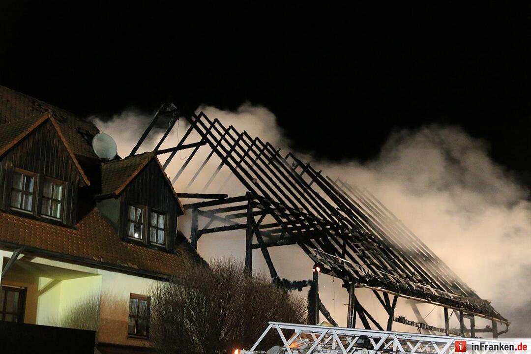 Scheune brennt in Bärnfels