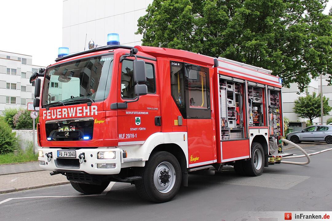 Fürth: Wohnungsbrand in der Südstadt