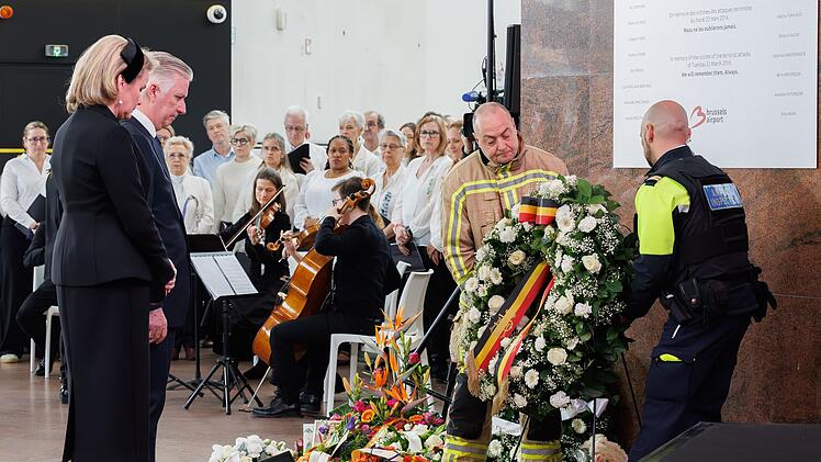 Gedenken an die Anschl&auml;ge in Belgien