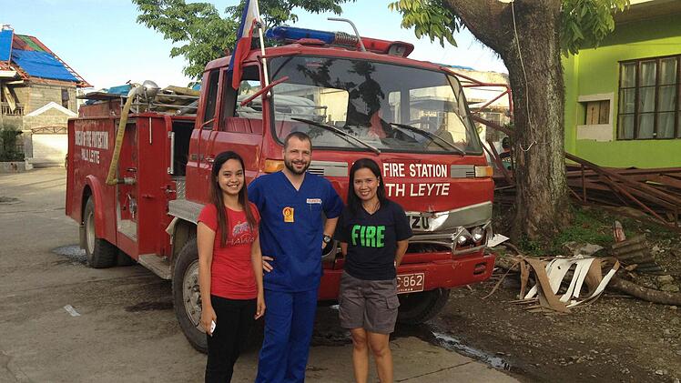 Sebastian Wetzels Einsatz auf den Philippinen.