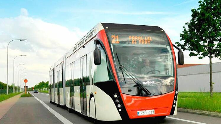 So könnte nach den Vorstellungen der Bürgerinitiative die Alternative zur StUB aussehen. Grafik: 2013 Van Hool NV