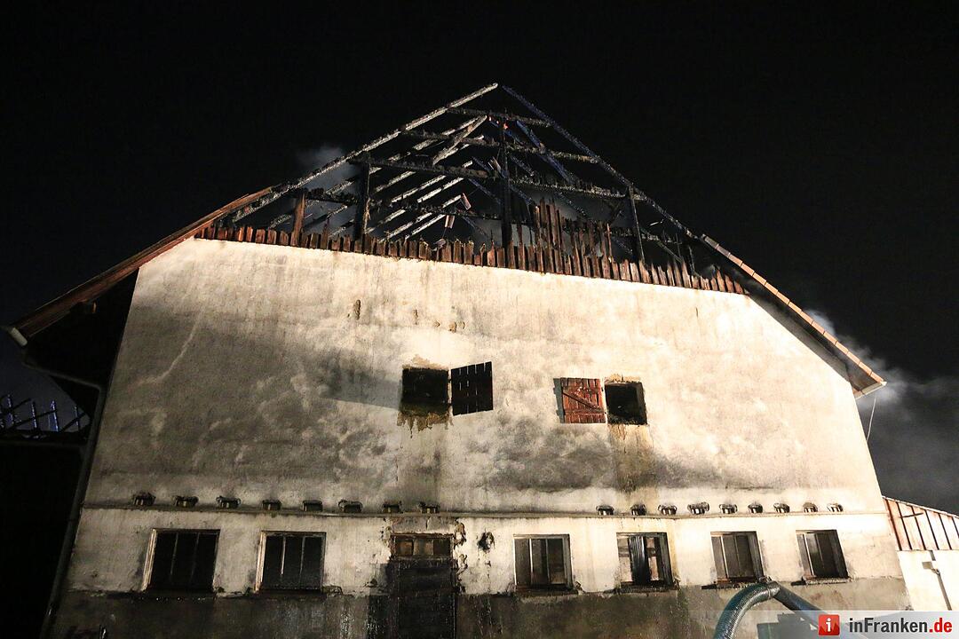 Scheunenbrand in Reundorf bei Lichtenfels
