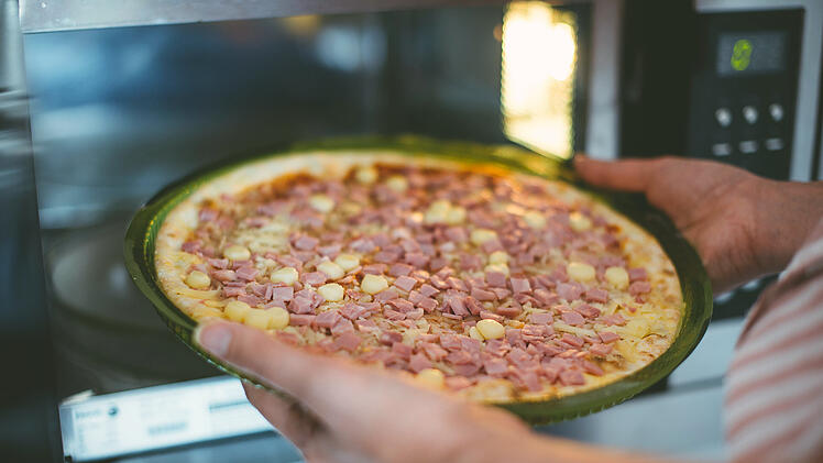 Pizza, Mikrowelle