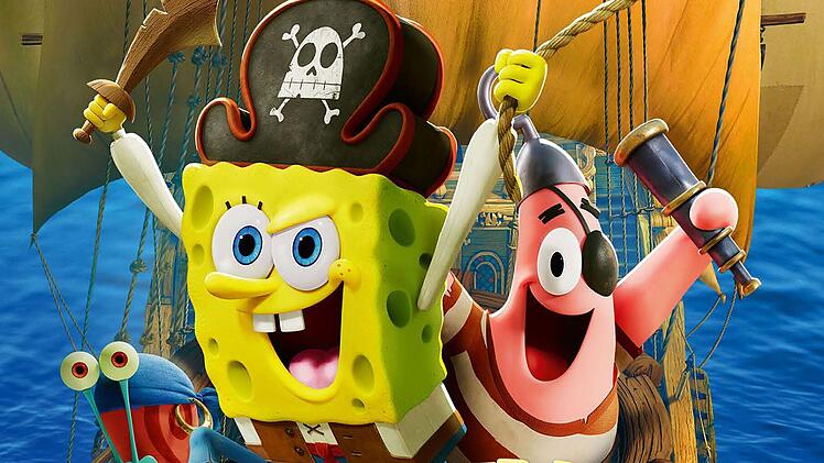 SpongeBob Schwammkopf (links) und seine Freunde machen sich bereit f&uuml;r ein Abenteuer als Seer&auml;uber.